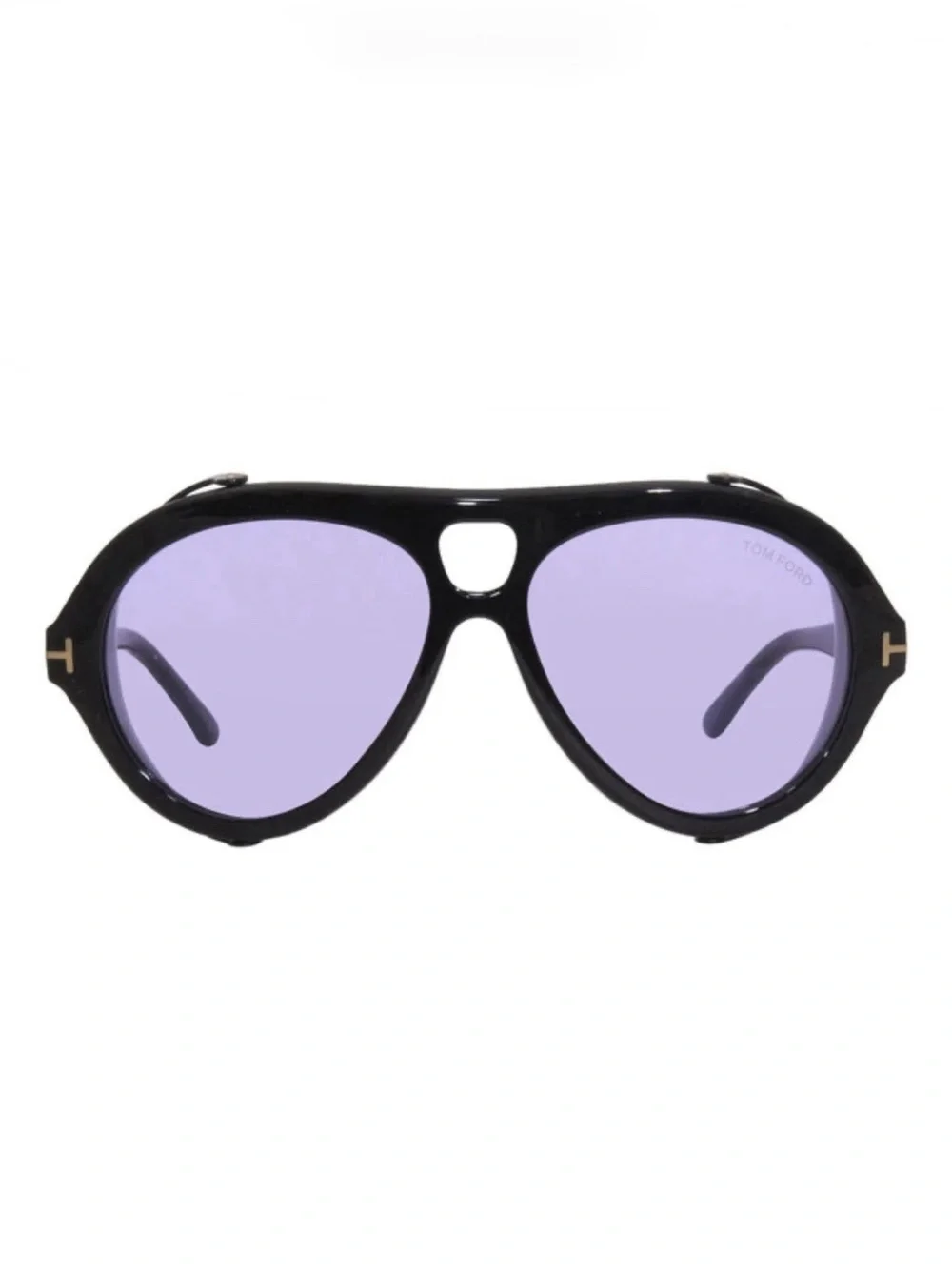 NEW Tom Ford Neughman TF-882 01Y Black and Purple Sunglasses 60-15-145